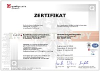 ZERTIFIKAT<br>ISO 14001:2015 | DE