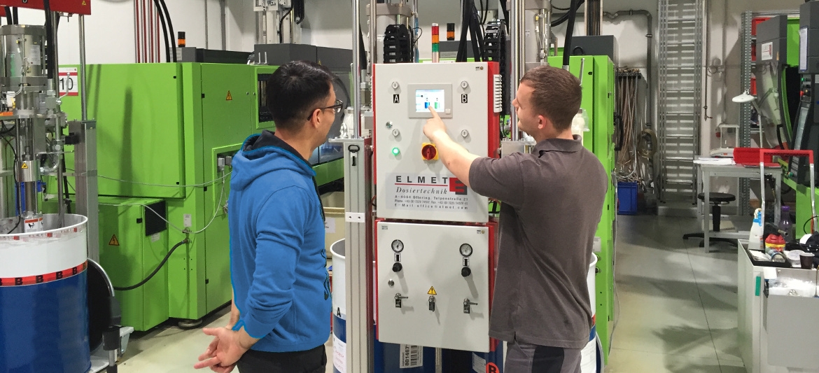 Elmet Elastomer - Ihr Partner für weltweites Kundentraining unserer LSR Dosiersysteme - Training Dosiersystem
